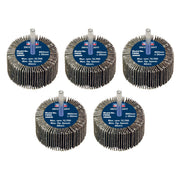 Sealey 60 x 30mm Abrasive Flap Wheel on 6mm Shaft 60Grit - Pack of 5 FW6030605 Sealey - Dynamic Drive