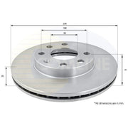 Comline Front Brake Discs & Pads fits Vauxhall Astra 1998-2005 1.6