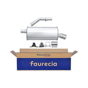 Hella End Silencer Rear fits Citroën C2 2003-2009 1.4