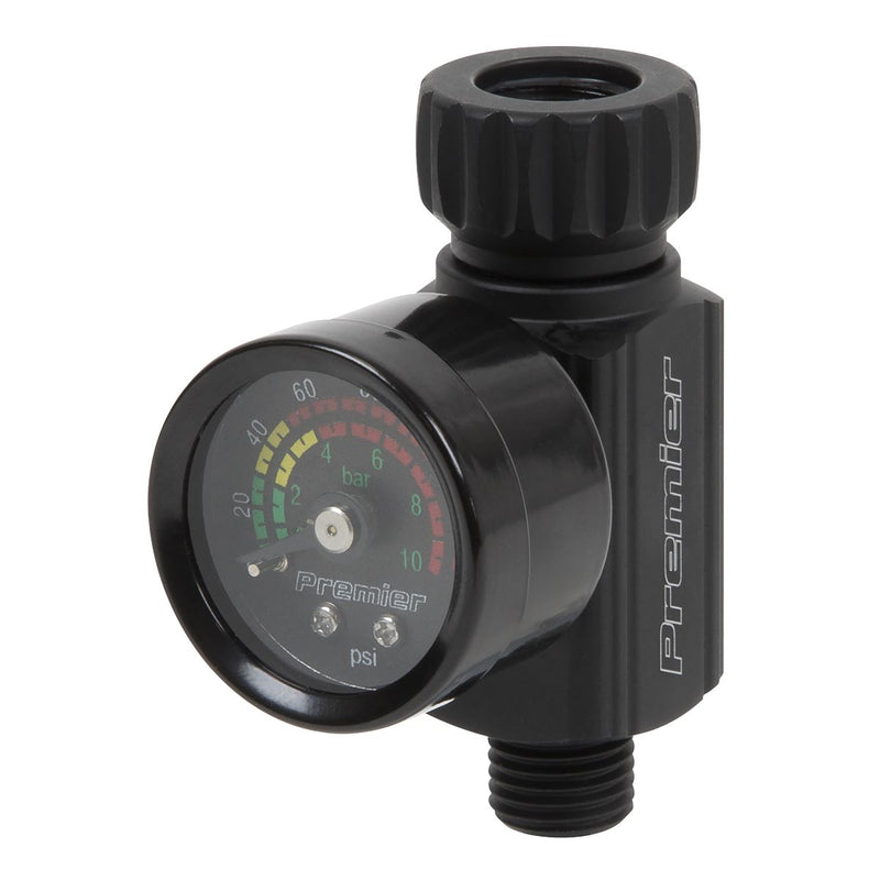 Sealey Premier Premier On-Gun Air Pressure Regulator/Gauge with Glass Lens AR02 Sealey Premier - Dynamic Drive