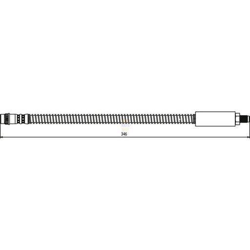 NAPA Brake Hydraulic Hose Line Front NBH1096