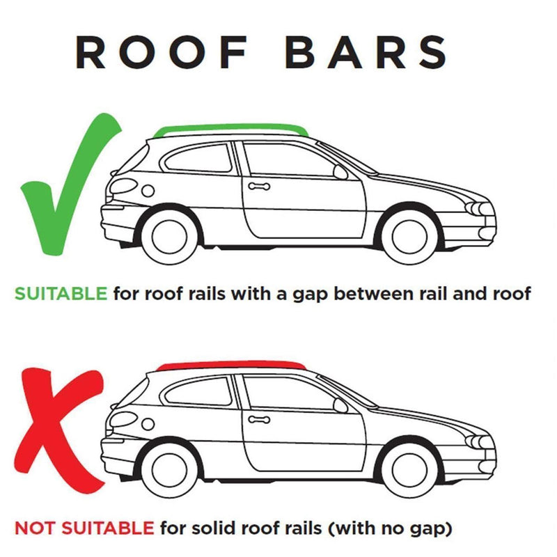 Steel Locking Roof Rack Cross Bars fits Mercedes X Class 2017-2019 Summit  - Dynamic Drive
