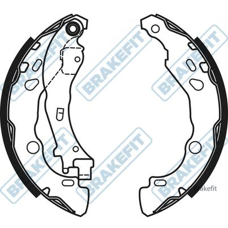 Apec Brake Shoe Set Axle Kit fits Citroën C2 2003-2012 1.1 1.4