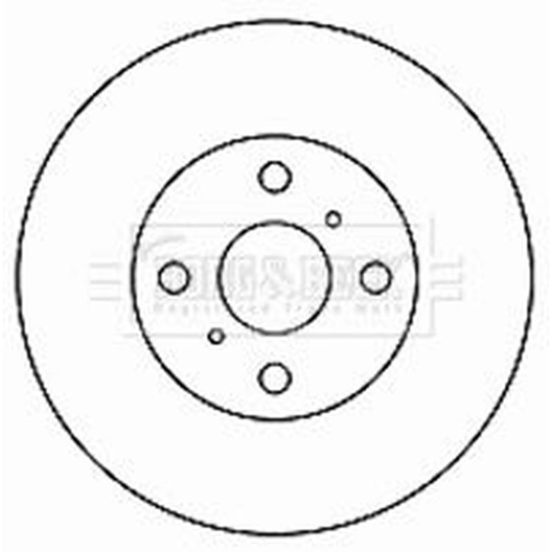Borg & Beck Front Brake Vented Discs & Pads fits Suzuki Alto VI 2002-2008 1.1