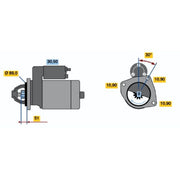 Bosch Starter Motor 24V 4kW 9 Teeth