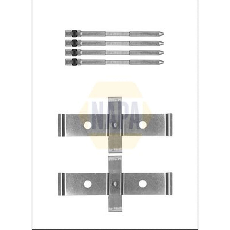 NAPA Brake Pad Accessory Fitting Kit Front fits Alfa Romeo 147 2003-2010 3.2