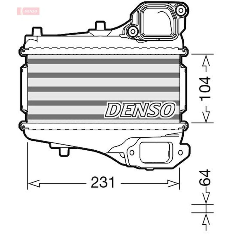 Denso Intercooler (Charge Air Cooler) fits Honda Civic IX 2012-2016 1.6 2.2