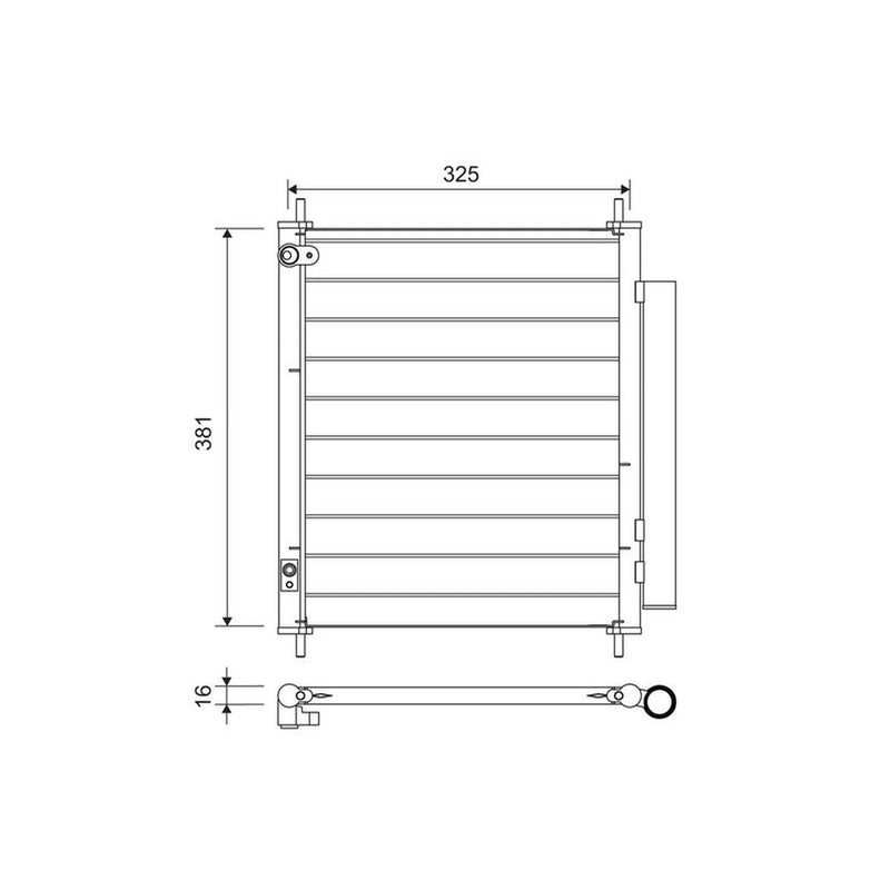 Valeo Air Conditioning Condenser 814222