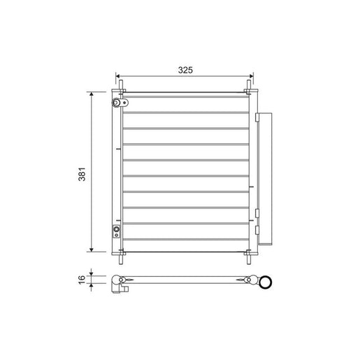 Valeo Air Conditioning Condenser 814222