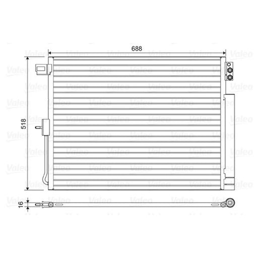 Valeo Air Conditioning Condenser 822616