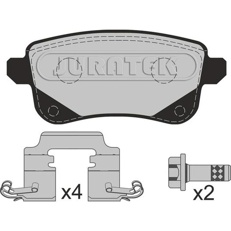 Juratek Rear Brake Pad Set fits Mitsubishi Asx 2023 on 1.6