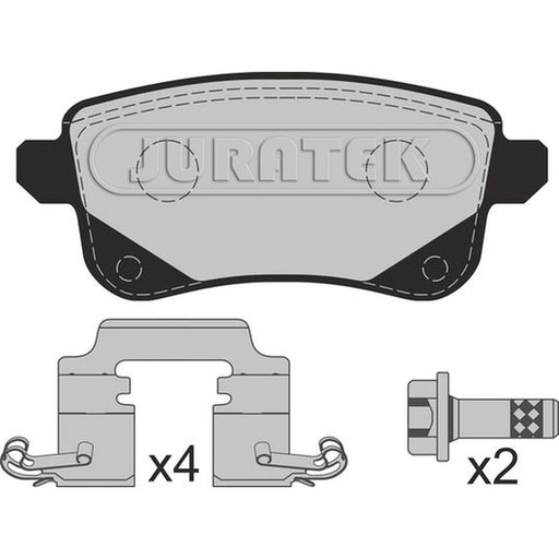 Juratek Rear Brake Pad Set fits Mitsubishi Asx 2023 on 1.6