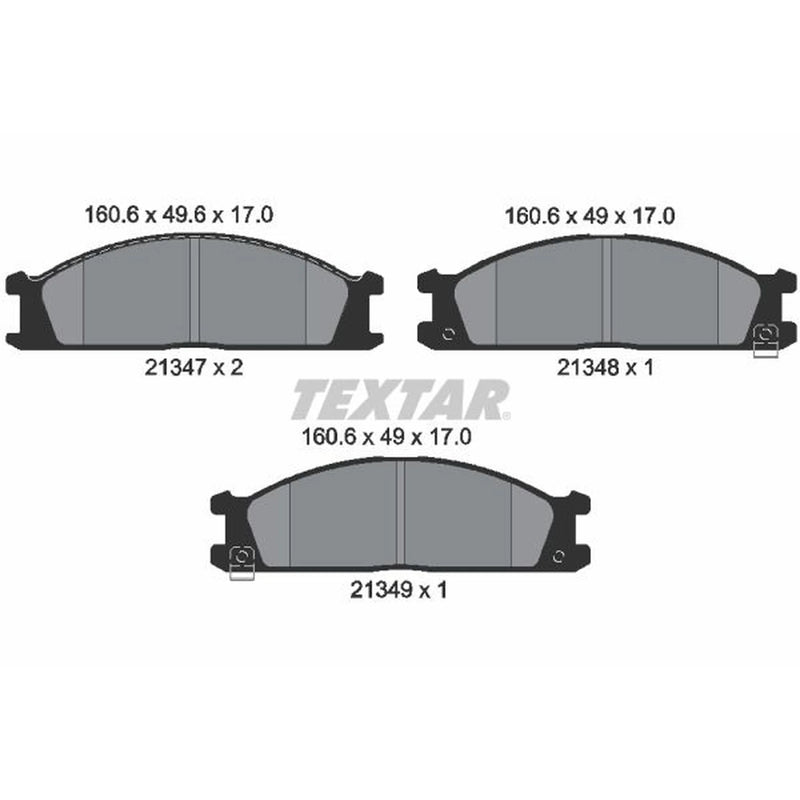Textar Front Brake Pad Set 2134702