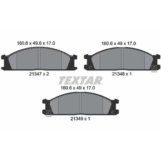 Textar Front Brake Pad Set 2134702