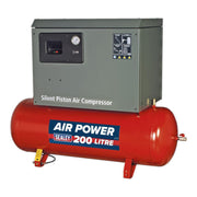 Sealey 200L Low Noise Belt Drive Air Compressor with Cast Cylinders 3hp Sealey - NN4 Online 