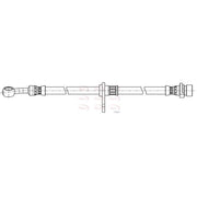 Apec Brake Hydraulic Hose Line Front Right HOS4446