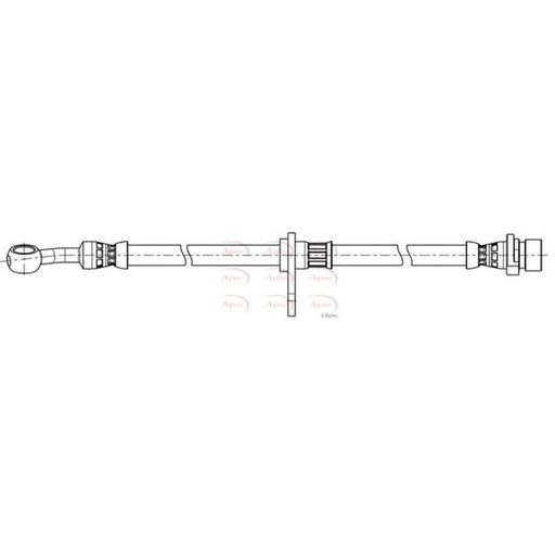 Apec Brake Hydraulic Hose Line Front Right HOS4446