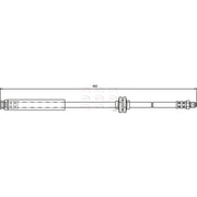 Apec Brake Hydraulic Hose Line Front fits Fiat Panda 2003-2004 1.1 1.2 1.3