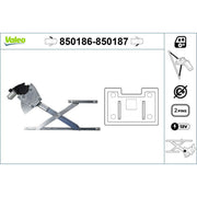 Valeo Electric Window Regulator Lifter Right Front 850187