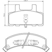 Mintex Front Brake Pad Set fits Chevrolet Astro 1989-2005 4.3