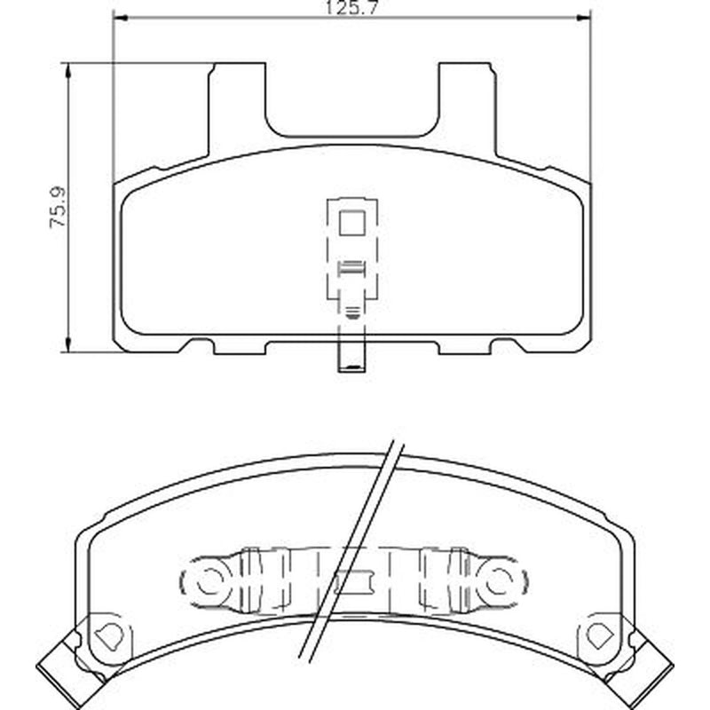 Mintex Front Brake Pad Set fits Chevrolet Astro 1989-2005 4.3