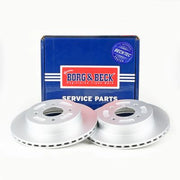 Borg & Beck Front Brake Discs & Pads fits Suzuki Ignis I 2000-2005 1.3 1.5