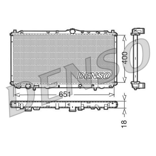 Denso Engine Radiator fits Mitsubishi Carisma 1995-2006 1.6 1.8 1.9