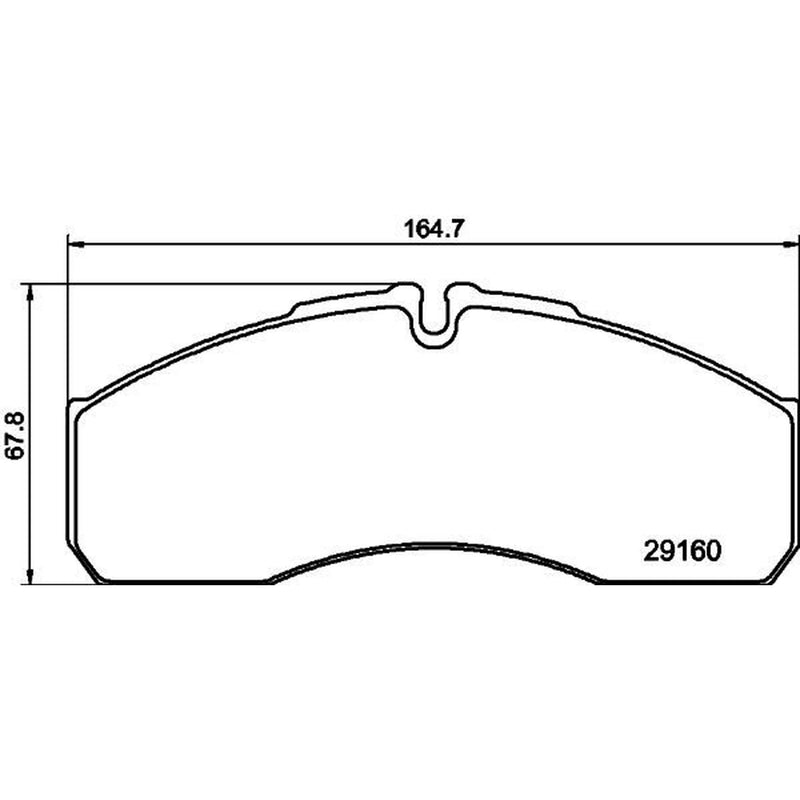 Mintex Front Brake Pad Set fits Iveco Daily III 2001-2006