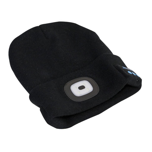 Sealey Beanie Hat 4 SMD LED USB Rechargeable with Wireless Headphones LED185W Sealey - Dynamic Drive