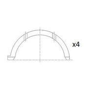 FAI Thrust Washer Set 89.5mm fits Hyundai H-1 2001-2007 2.5