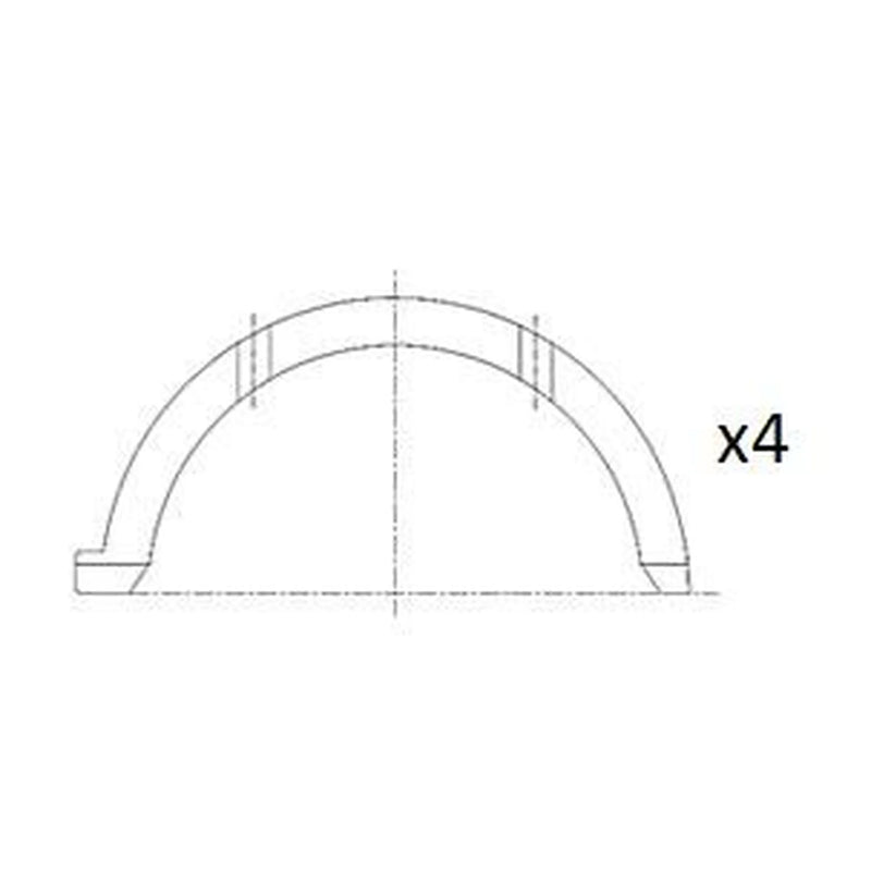 FAI Thrust Washer Set 89.5mm fits Hyundai H-1 2001-2007 2.5