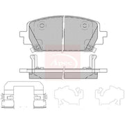 Apec Front Brake Pad Set fits Hyundai Santa Fe IV 2020-2021 1.6
