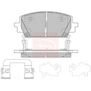 Apec Front Brake Pad Set PAD2407