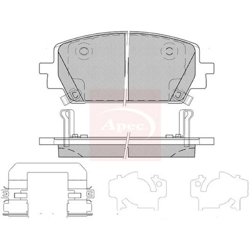 Apec Front Brake Pad Set PAD2407
