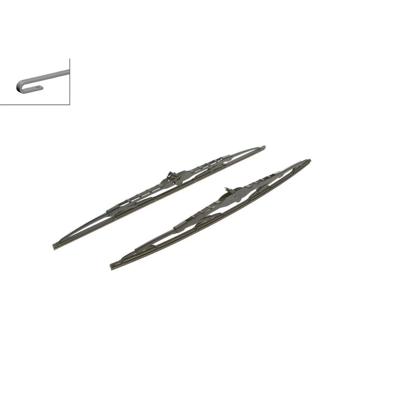 Bosch Front & Rear Wiper Blade Set fits Audi A6 C4 1994-1997 4.2