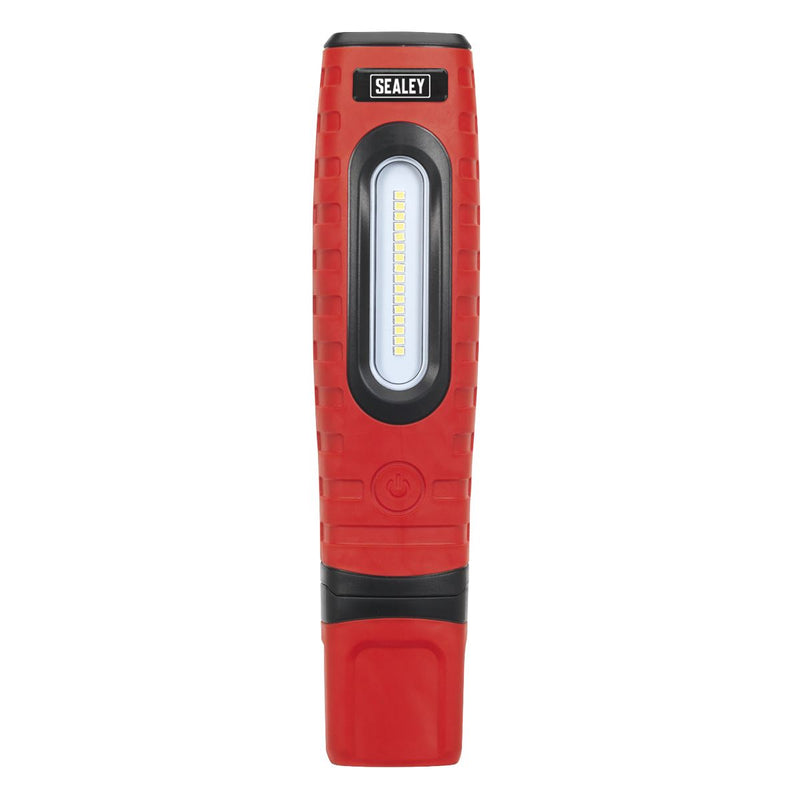 Sealey Rechargeable 360 Inspection Light 16 SMD LED & 3W LED Red 2 x Lithium-ion Sealey - Dynamic Drive