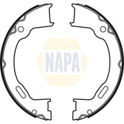 NAPA Parking Brake Shoe Set fits Jeep Cherokee 2001-2008 2.4 2.5 2.8 3.7
