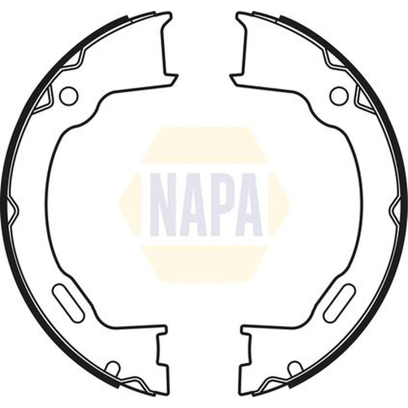 NAPA Parking Brake Shoe Set fits Jeep Cherokee 2001-2008 2.4 2.5 2.8 3.7