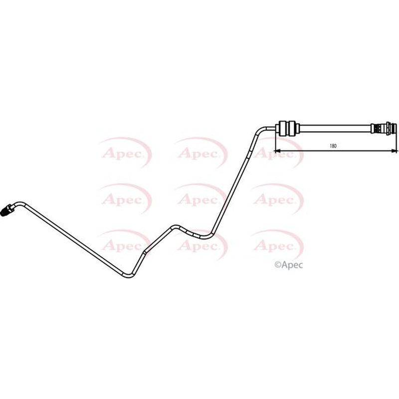Apec Brake Hydraulic Hose Line Rear Left fits Ford Galaxy II 2006-2015