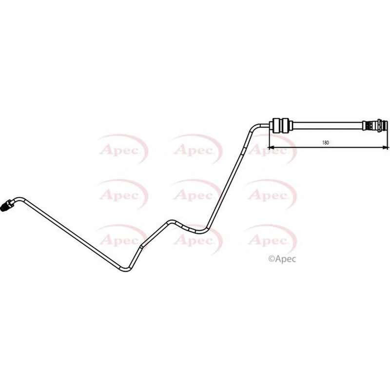 Apec Brake Hydraulic Hose Line inner HOS3836
