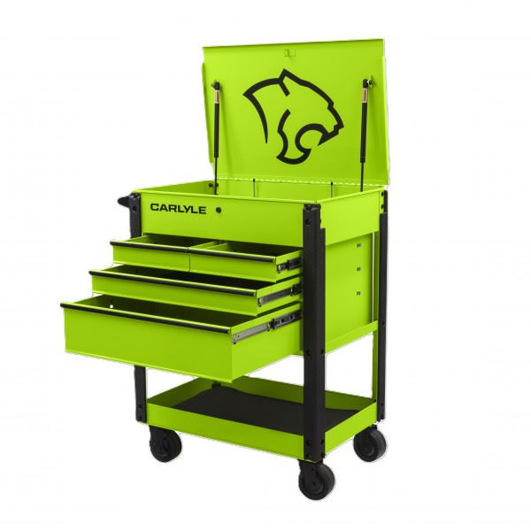 Carlyle Tools Deluxe 4 Drawer Cart Venom Green - image 1