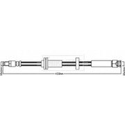 Borg & Beck Brake Hydraulic Hose Line Front Right BBH8331