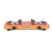 Vango Blaze Double Gas Cooker Camping Fishing Stove Burnt Orange