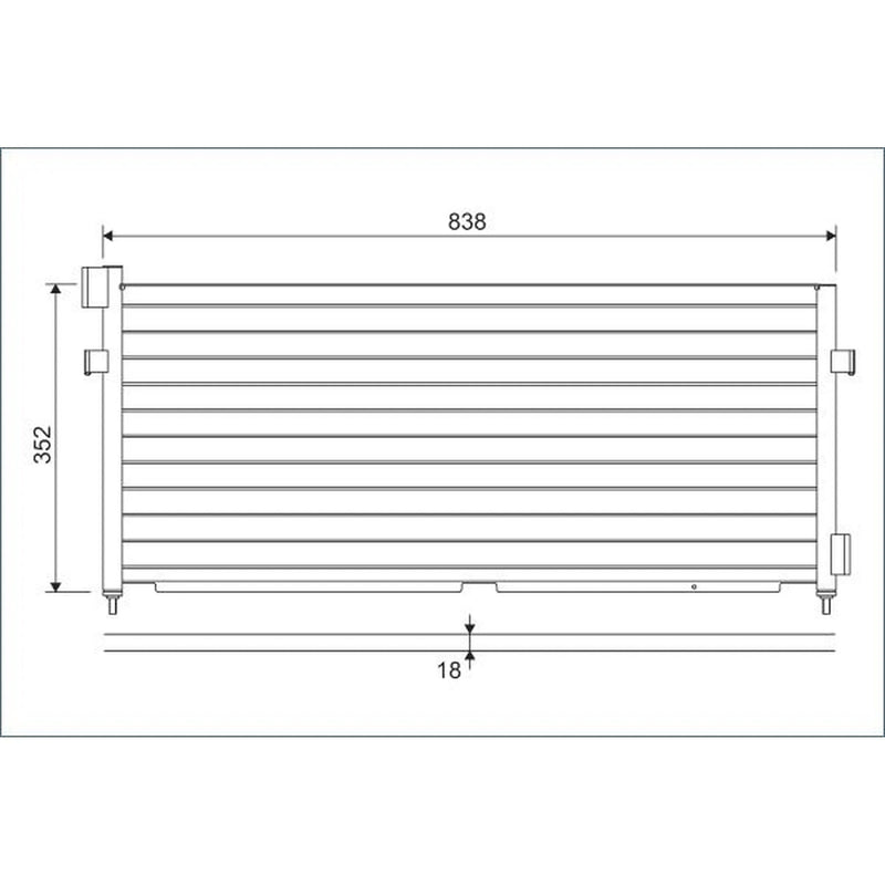Valeo Air Conditioning Condenser 818987