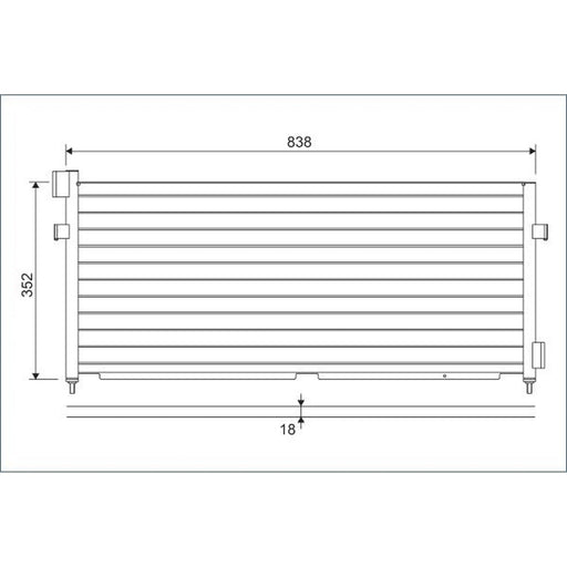 Valeo Air Conditioning Condenser 818987