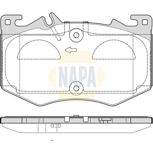NAPA Front Brake Pad Set NBP1975