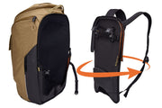 Thule Paramount hybrid bike pannier and backpack 26L tan beige Thule - Bars 4 Cars