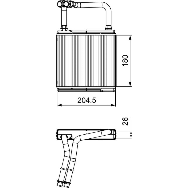 Valeo Heater Matrix Core Heat Exchanger 811526
