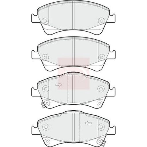 Apec Front Brake Pad Set PAD1707