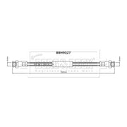 Borg & Beck Brake Hydraulic Hose Line inner BBH9027